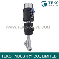 Pneumatically operated 2/2 way Angle-Seat Valve, With Positioner Pneumatically operated 2/2 way Angle-Seat Valve, With Positioner