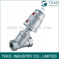 Stainless Steel Air Operated Angle Seat Valve  Stainless Steel Air Operated Angle Seat Valve