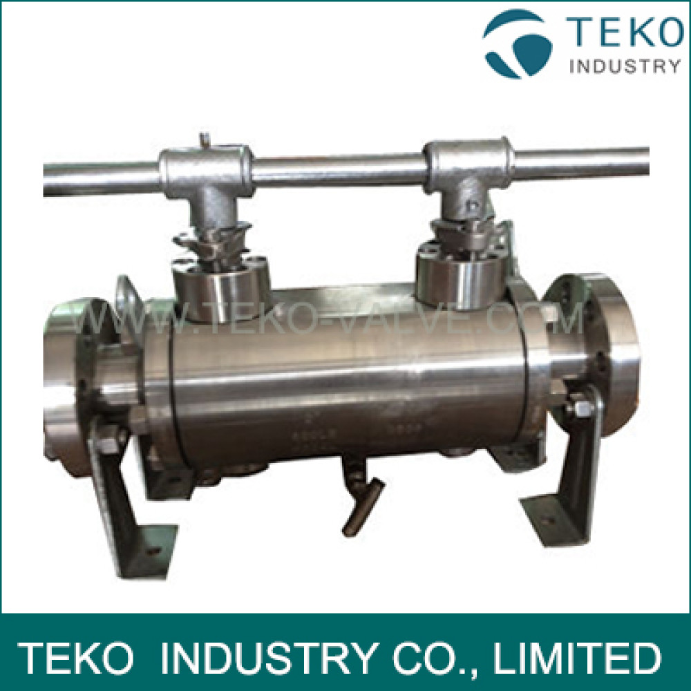 API 6FA Ball Valve Flange Type , Double Block And Double Bleed Forged ...