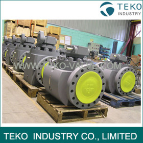 DBB Anti - Static MSSP Flanged Ball Valve / Trunnion Mounted Ball Valve