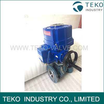 ISO 5211 Mounted Electric Actuated Regulating Control Flanged Ball Valve ISO 5211 Mounted Electric Actuated Regulating Control Flanged Ball Valve