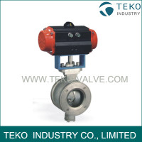 Pneumatic V Port Ball Valve, V Control Regulating  Ball Valve Pneumatic V Port Ball Valve, V Control Regulating  Ball Valve