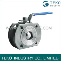 Wafer Short Pattern SS Ball Valve Flange Type WCB Material With Space Saving Structure Wafer Short Pattern SS Ball Valve Flange Type WCB Material With Space Saving Structure