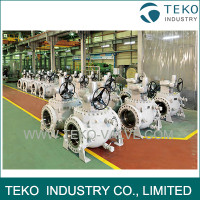 Worm Gear Operation Top Entry Flanged Ball Valve With Easy Maintenance Worm Gear Operation Top Entry Flanged Ball Valve With Easy Maintenance