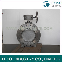 Steam High Performance Butterfly Valves , Double Offset Butterfly Valve Metal To Metal Seat