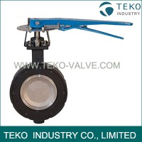 Wafer End Connection Double Eccentric Butterfly Valve With Reliable Sealing Performance