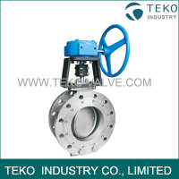 Flange End Carbon Steel Butterfly Valve Lever Operation For High Pressure Water