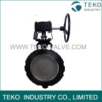 High Cycle Worm Gear Metal Seated Butterfly Valve Minimal Wear With Zero Leakage