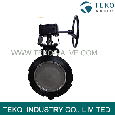 High Cycle Worm Gear Metal Seated Butterfly Valve Minimal Wear With Zero Leakage