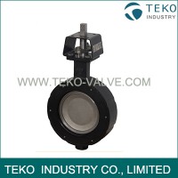 High Strength 24 Inch Wafer Lug Butterfly Valve With Pneumatic / Electric Actuator