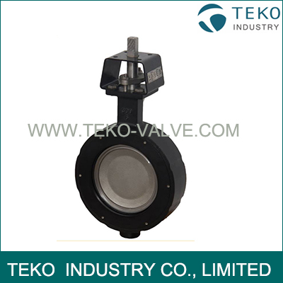 High Strength 24 Inch Wafer Lug Butterfly Valve With Pneumatic / Electric Actuator
