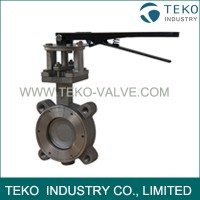 Lever Operations High Performance Butterfly Valves Metal Seated For High Temp Service
