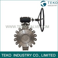 High Temp Solid Lug Butterfly Valve Excellent Corrosion Resistance For Pipe End