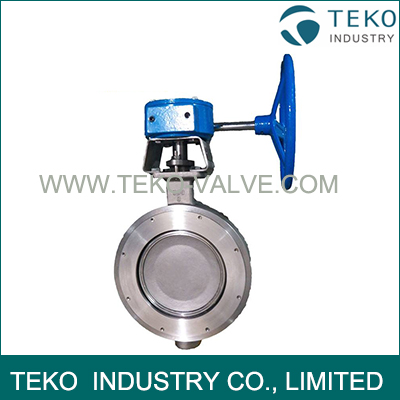 Carbon Steel High Performance Butterfly Valves , Flanged Butterfly Valve With Bubble Tight Shutoff