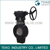 Wafer End Double Eccentric Butterfly Valve Lowering Operating Torques With Metal Seat