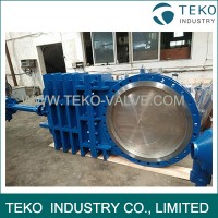 Bevel Gear Operated Large Diameter Knife Gate Valve Fabricated Carbon Steel Body Bevel Gear Operated Large Diameter Knife Gate Valve Fabricated Carbon Steel Body
