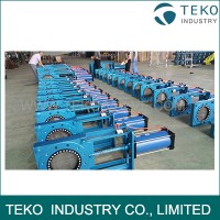 Carbon Steel Slurry Knife Valve Bi - directional Seal Full Bore NR Sleeve Carbon Steel Slurry Knife Valve Bi - directional Seal Full Bore NR Sleeve