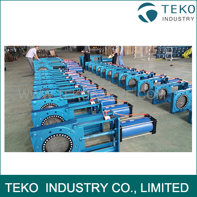 Carbon Steel Slurry Knife Valve Bi - directional Seal Full Bore NR Sleeve Carbon Steel Slurry Knife Valve Bi - directional Seal Full Bore NR Sleeve