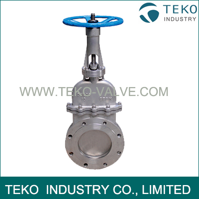 Completed Closed Knife Valve , Bonneted Design Cast Steel Valves With No Emission Completed Closed Knife Valve , Bonneted Design Cast Steel Valves With No Emission