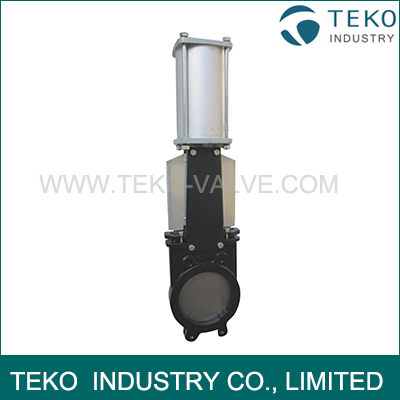 Duplex Stainless Steel Lever Operation Leak Tight Knife Valve Duplex Stainless Steel Lever Operation Leak Tight Knife Valve