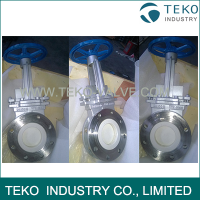 Handwheel Wafer Lugged Knife Gate Slurry Valve With Self Cleaning
