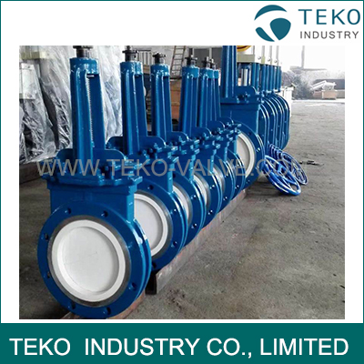 High Performance Air Operated Ceramic Knife Gate Valve For Fly Ash And Slurry