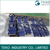 Large WCB Low Torque Going Through Knife Valve For Suspended Fluid Large WCB Low Torque Going Through Knife Valve For Suspended Fluid