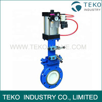 Manual Abrasion - Resistant Ceramic Lining Knife Gate Valve For Ash And Powder Manual Abrasion - Resistant Ceramic Lining Knife Gate Valve For Ash And Powder