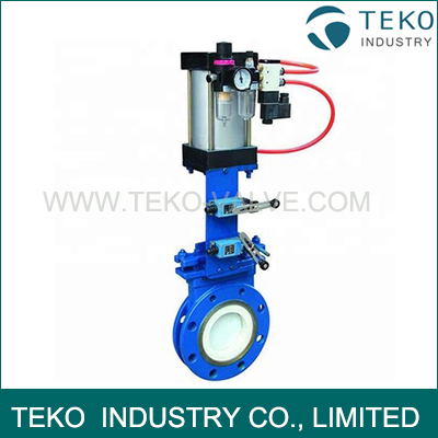 Manual Abrasion - Resistant Ceramic Lining Knife Gate Valve For Ash And Powder Manual Abrasion - Resistant Ceramic Lining Knife Gate Valve For Ash And Powder