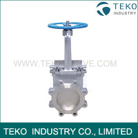 Wafer End Bi - Direcitonal Seal Industrial Valves , Bubble Tight Knife Valve For Pulp And Paper