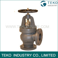 Cast Iron Material Bolted Bonnet JIS F7306 Manual Operated Marine Stop Check Valve