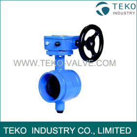 Grooved End Fire Protection Butterfly Valves Epoxy Coating For Hydrocarbon Solvent