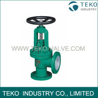 Full lining Angle Type Globe Valve Full lining Angle Type Globe Valve