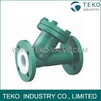 PTFE Lined Y-type strainer PTFE Lined Y-type strainer