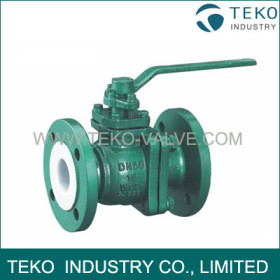 PTFE-lining Ball Valve, PFA-lined  ball valve