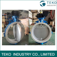 Two Pieces Body Replaceable Seat Semi Lined Butterfly Valve Two Pieces Body Replaceable Seat Semi Lined Butterfly Valve