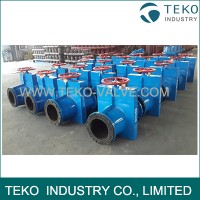 Fabricated Carbon Steel WCB Bi-directional Seal Slurry Pinch Valve With Epoxy Coating Fabricated Carbon Steel WCB Bi-directional Seal Slurry Pinch Valve With Epoxy Coating