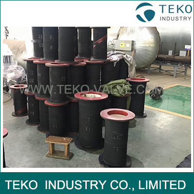 Handmade Fibercord Reinforced Replaceable Sleeves For FLOROX RED Pinch Valve