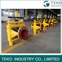 High Strength Open Body Slurry Hose Pinch Valve With Gear Operation High Strength Open Body Slurry Hose Pinch Valve With Gear Operation