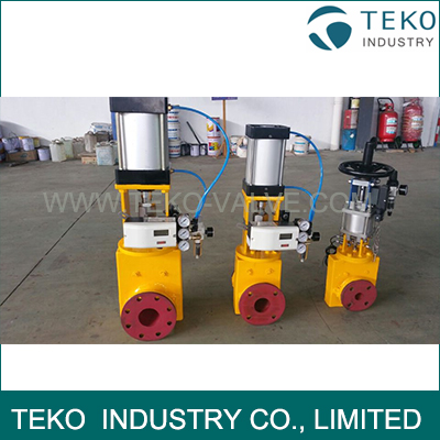 Regulating Control Pneumatic Actuated Flanged End Slurry Pinch Valve With Positioner Regulating Control Pneumatic Actuated Flanged End Slurry Pinch Valve With Positioner