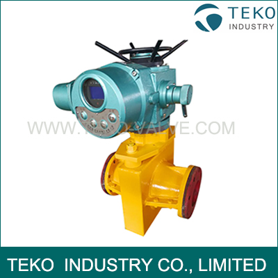 Tight Shut Off Electric Pinch Valve Ductile Iron Body Multifunctional For Ore Mine