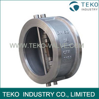 Metal Seated Short Pattern Dual Disc Check Wafer Valve A216 WCB Body H76H Long Lifespan Metal Seated Short Pattern Dual Disc Check Wafer Valve A216 WCB Body H76H Long Lifespan