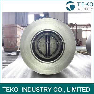 A216 WCB Body H76H Metal Seated Short Pattern Dual Disc Wafer Check Valve With Long Lifespan A216 WCB Body H76H Metal Seated Short Pattern Dual Disc Wafer Check Valve With Long Lifespan