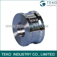 Flangeless Spring Single Plate Wafer Type Check Valve With No - Slam Operation Flangeless Spring Single Plate Wafer Type Check Valve With No - Slam Operation