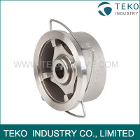 Investment Cast Stainless Steel Spring Loaded Wafer Type Non Slam Check Valve Investment Cast Stainless Steel Spring Loaded Wafer Type Non Slam Check Valve