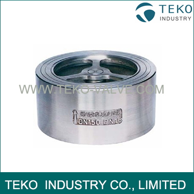 Piston Lift Type Wafer Style Check Valve Quick Closing For Chemicals / Petrochemicals Piston Lift Type Wafer Style Check Valve Quick Closing For Chemicals / Petrochemicals