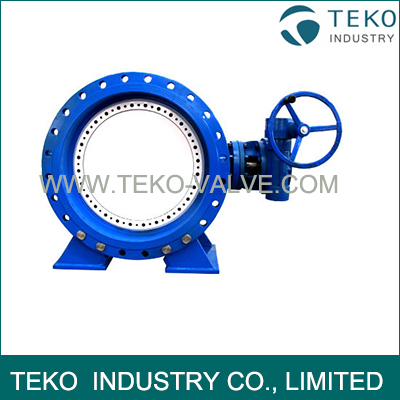 Ductile Iron Body Double Eccentric Butterfly Valve Wafer Or Flanged End For Water Works Ductile Iron Body Double Eccentric Butterfly Valve Wafer Or Flanged End For Water Works