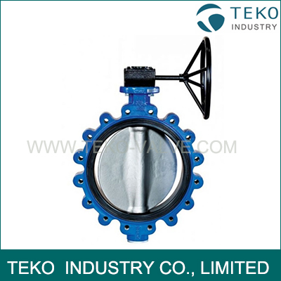 Gear Operation API609 Butterfly Valve , JIS 10K Drilled Cast Iron Butterfly Valve For Water Prifie Gear Operation API609 Butterfly Valve , JIS 10K Drilled Cast Iron Butterfly Valve For Water Prifie