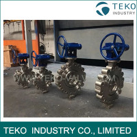 Triple Offset Butterfly Valve Low Ownership Stainless Steel CF8 Metal Seated