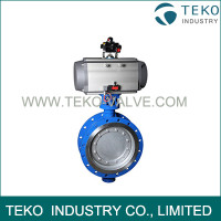No Friction Pneumatic Butterfly Valve Zero Leakage Adjustable WIth Long Lifttime No Friction Pneumatic Butterfly Valve Zero Leakage Adjustable WIth Long Lifttime
